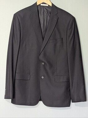 Joseph Abboud Extreme Slim Fit Classic Black Mens Blazer Formal Jacket 100% Wool
